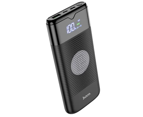 Портативное зарядное устройство Power Bank Hoco J63 "Velocity" PD+QC3.0 с БЗУ 10000 mAh Черный
