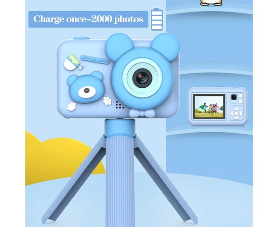 Детская фотокамера D32 Blue
