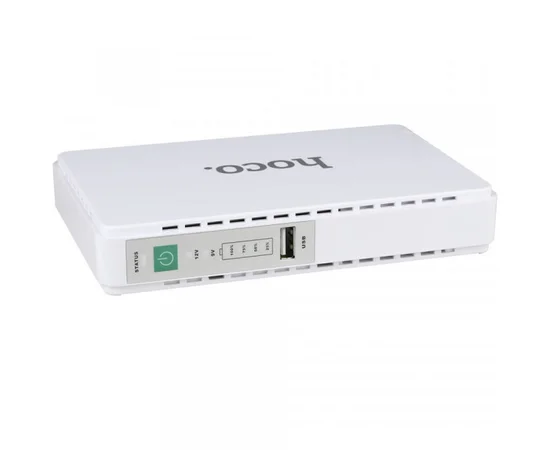 Источник бесперебойного питания Hoco DB25 Smart Mini UPS для роутеров 5V/9V/12V 8800 mAh White