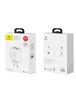 СЗУ Baseus Bojure Series EU (2USB 1xQuickCharge QC3.0 23W) Белый