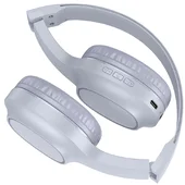 Накладные беспроводные наушники Hoco W46 Charm Light blue gray