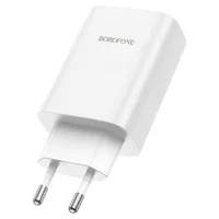 СЗУ Borofone BN10 Sunlight PD65W (1Type-C/1USB) White