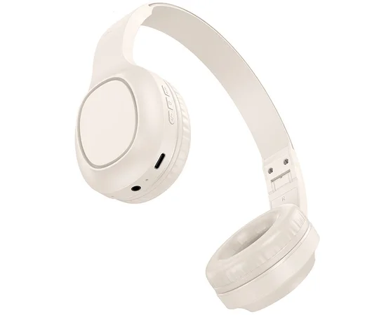 Накладные беспроводные наушники Hoco W46 Charm Milky White