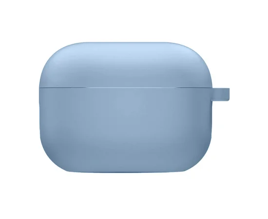 Силіконовий футляр із мікрофіброю для навушників Airpods Pro 2 Блакитний / Lilac Blue