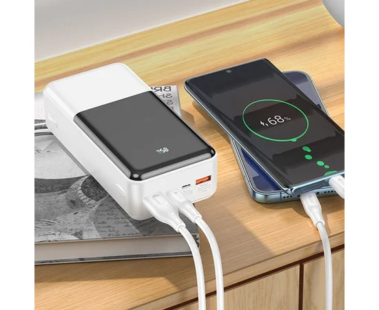 Портативное зарядное устройство Power Bank Hoco J108B Universe 22.5W 30 000 mAh White