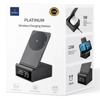 БЗУ WIWU Wi-W011 3 in 1 Wireless Charger Black