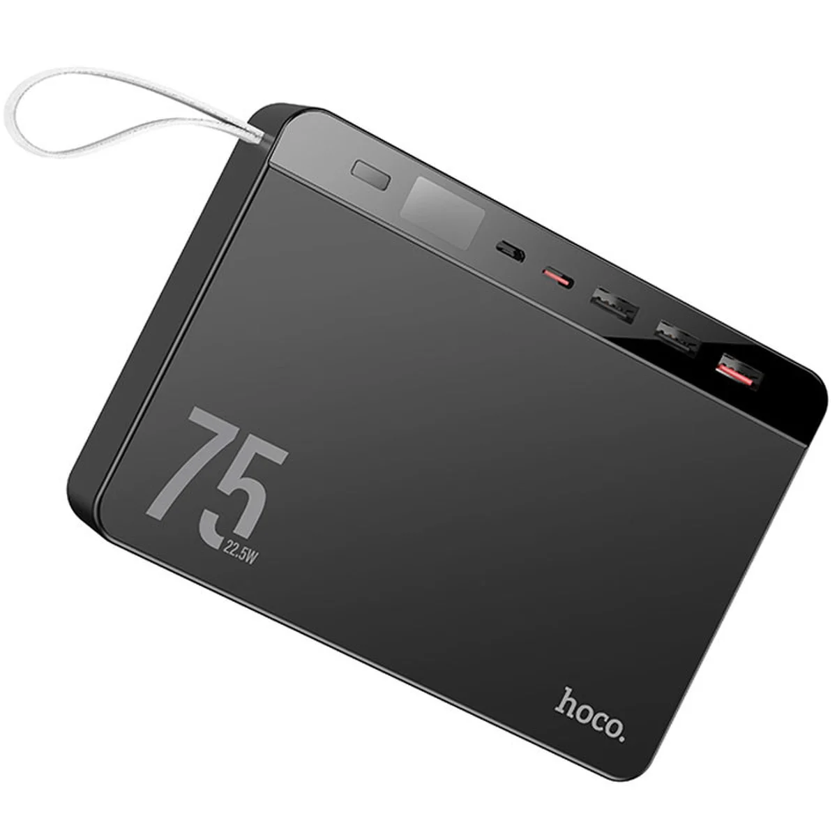 Портативное зарядное устройство Power Bank Hoco J94 Overlord 22.5W 75000 mAh Черный