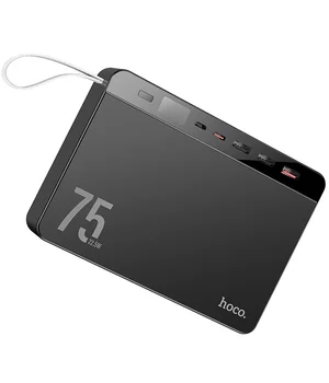 Портативное зарядное устройство Power Bank Hoco J94 Overlord 22.5W 75000 mAh Черный Портативное зарядное устройство Power Bank Hoco J94 Overlord 22.5W 75000 mAh Черный