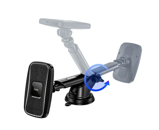 Автодержатель с БЗУ Hoco CA75 магнитный Черный
