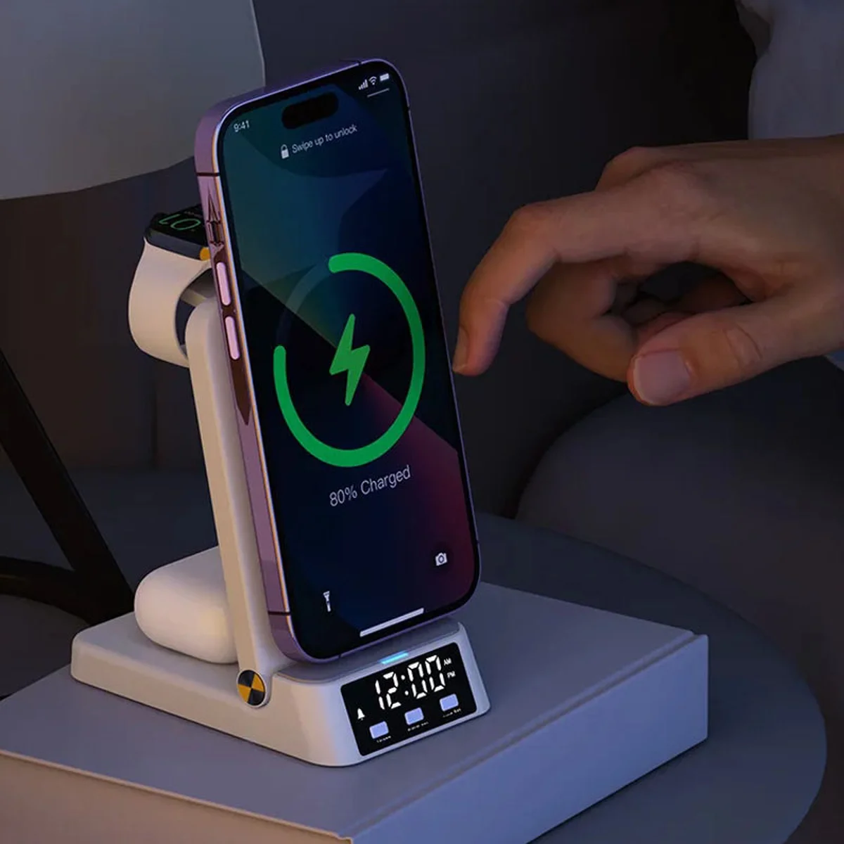 БЗУ + годинник А60 4in1 25W White