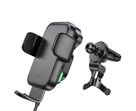 Автодержатель с БЗУ Hoco HW10 Jenny three-axis linkage (air outlet) Black