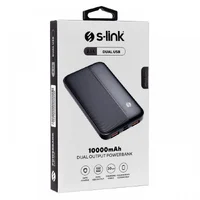 Портативное зарядное устройство Power Bank S-link IP-G10N 10000 mAh 2.1A 2USB Черный