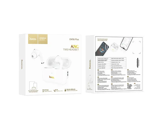 Беспроводные TWS наушники Hoco EW56 Plus White