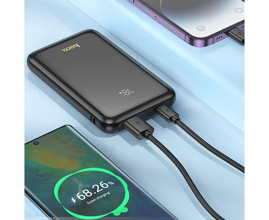 Портативное зарядное устройство Power Bank Hoco Q21 Great 22.5W+PD20W 10000 mAh Black