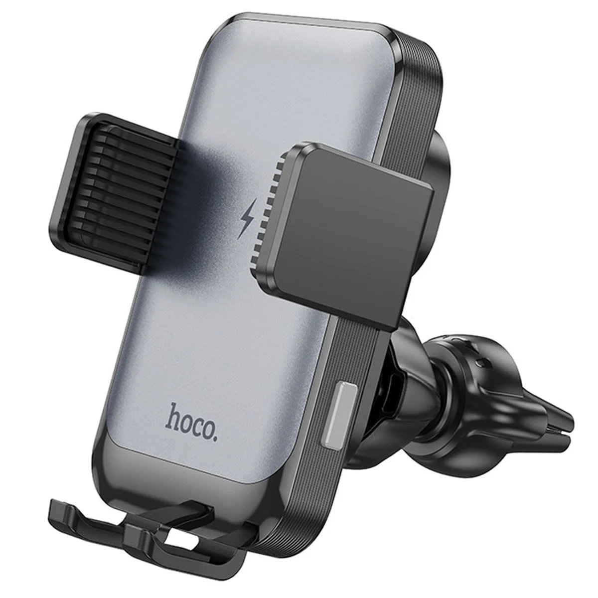 Автоутримувач із БЗУ Hoco HW9 Climber Black / Gray