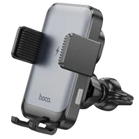 Автоутримувач із БЗУ Hoco HW9 Climber Black / Gray