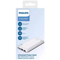 Портативное зарядное устройство Powerbank Philips Display 10000mAh 12W (DLP2010N/62) Белый