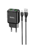 СЗУ HOCO N6 QC3.0 (2USB/3A) + USB - MicroUSB Черный