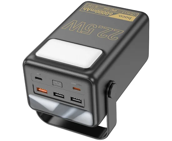 Портативное зарядное устройство Power Bank Hoco J110 Powerful 22.5W 60 000 mAh Black
