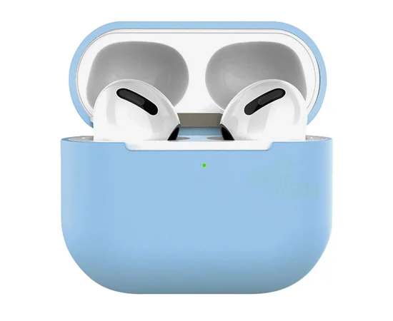 Силиконовый футляр для наушников AirPods 3 Голубой / Lilac Blue