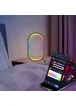 Настольная LED лампа RGB Smart desk oval lamp Bluetooth USB with app Black