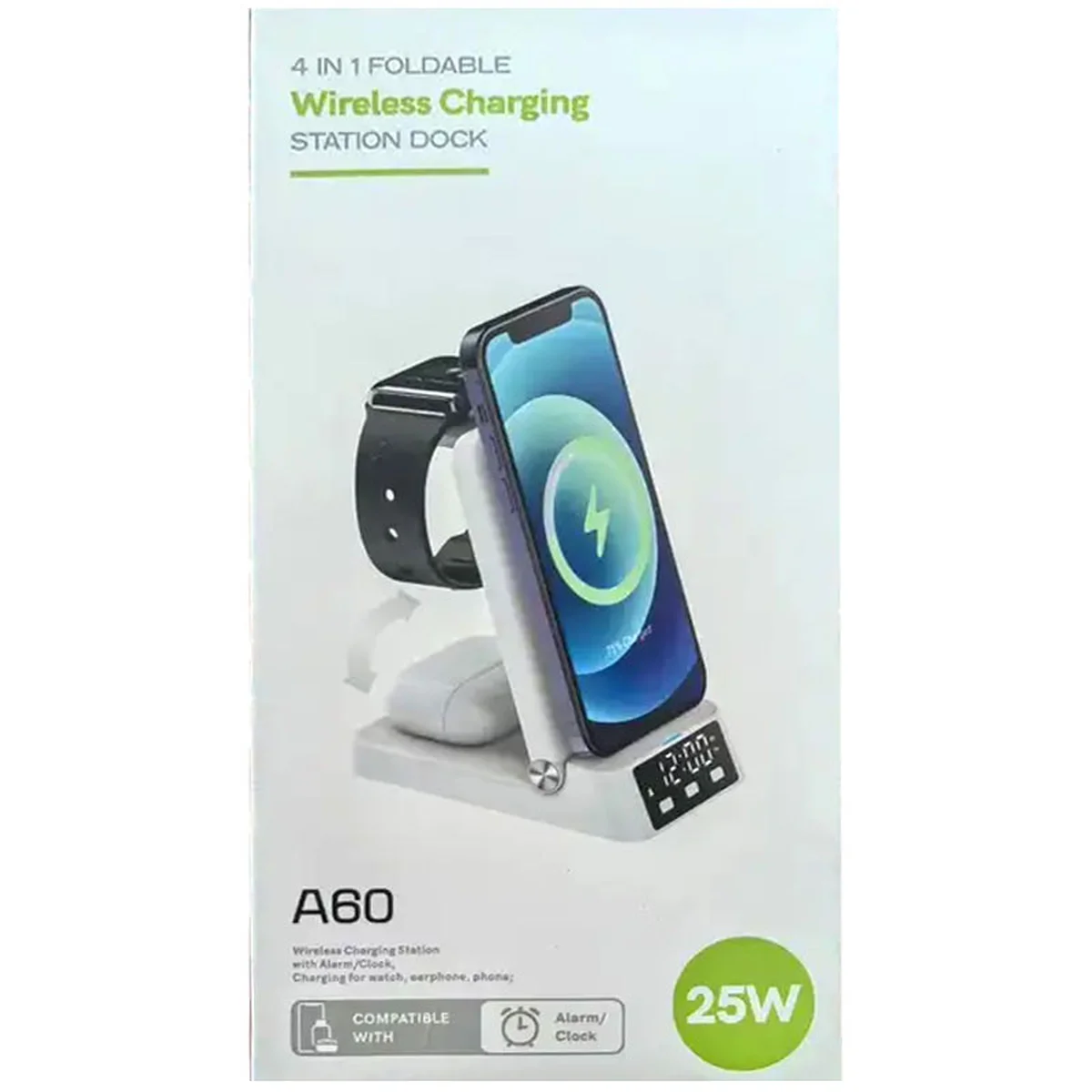 БЗУ + годинник А60 4in1 25W White