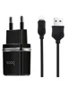 СЗУ Hoco C12 Dual USB Charger 2.1A (+кабель Lightning) Черный