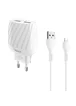 СЗУ Hoco C78A (2USB/2.4A) + Lightning Белый
