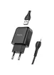 СЗУ HOCO N2 (1USB/2.1A) + USB - Lightning Черный
