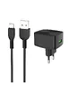СЗУ Hoco C70A QC3.0 (1USB/3A) + Type-C Черный