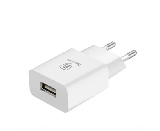 СЗУ Baseus Letour Charger EU (1USB 2.1A) Белый