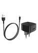 СЗУ Hoco C70A QC3.0 (1USB/3A) + Type-C Черный