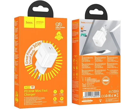 СЗУ Hoco N32 Glory PD30W White