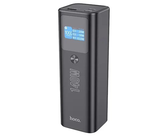 Портативное зарядное устройство Power Bank Hoco Q17 Electric PD140W 25000 mAh Black