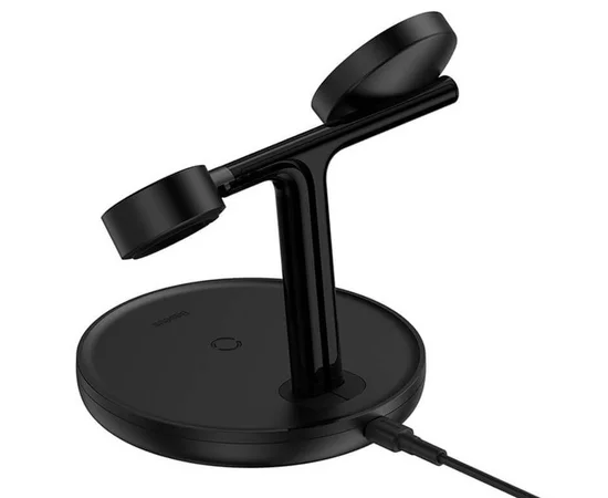 БЗУ Baseus Swan 3in1 Wireless Magnetic Charging Bracket 20W (WXTE) Черный