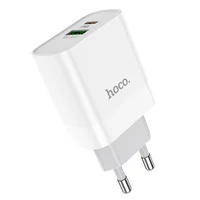 СЗУ HOCO C80A PD 20W+QC3.0 Type-C + USB Білий
