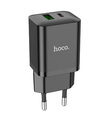 СЗУ Hoco N28 Founder 20W Type-C + USB Black