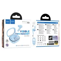 Беспроводные TWS наушники Hoco EQ6 Shadow Blue