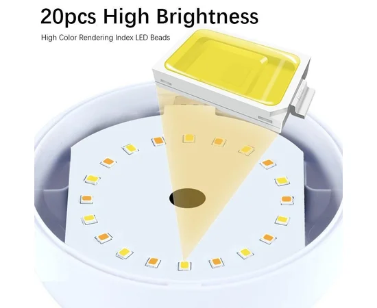 Настольный сенсорный LED светильник 3 colour light MZ-L2701 White