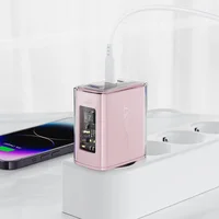 СЗУ Acefast A45 Exploration series PD65W GaN (2*USB-C+USB-A) Cherry blossom