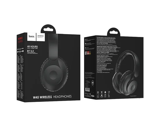 Накладные беспроводные наушники Hoco W45 Enjoy Black