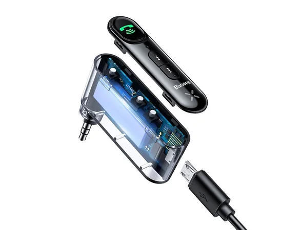 Bluetooth Рессивер Baseus AUX Qiyin (WXQY) Черный