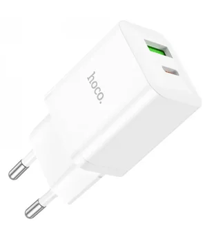 СЗУ Hoco N28 Founder 20W Type-C + USB White СЗУ Hoco N28 Founder 20W Type-C + USB White