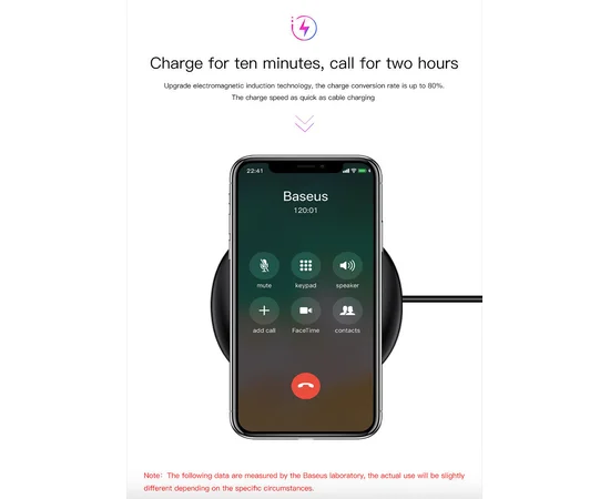 Беспроводное зарядное устройство Baseus UFO Desktop Черный