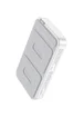 Портативное зарядное устройство Power Bank Hoco Q10 Transparent PD20W с БЗУ 5000 mAh White