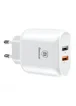 СЗУ Baseus Bojure Series EU (2USB 1xQuickCharge QC3.0 23W) Белый