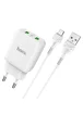 СЗУ HOCO N6 QC3.0 (2USB/3A) + USB - MicroUSB Белый