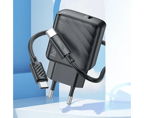 СЗУ Hoco CS22A Value PD30W + Type-C to Type-C Black
