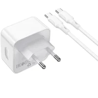 СЗУ Borofone BA76A Source PD35W (2Type-C) + Type-C to Type-C White