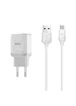 СЗУ Hoco C22A USB Charger 2.4A (+ кабель microUSB) Белый
